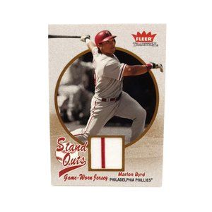 Marlon Byrd Baseball Card SO MB Phillies 2004 Fleer Tradition Stand Outs